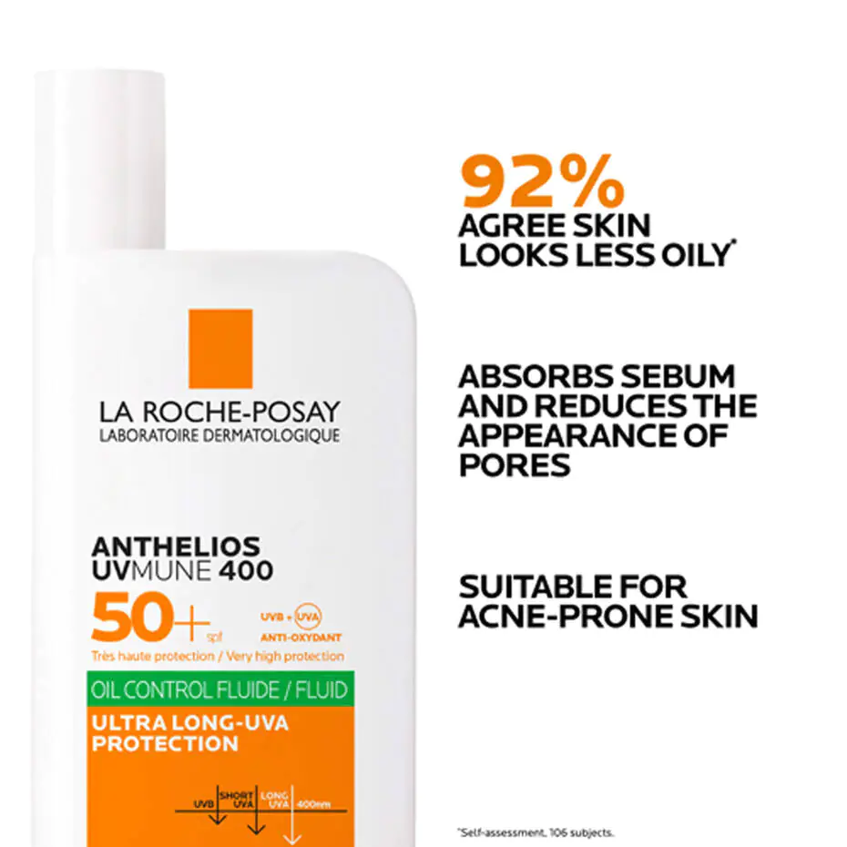 La Roche-Posay Anthelios UVMune 400 Oil Control Fluid SPF50+ 50ml - Image 2